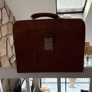 Gucci Brown Leather Briefcase